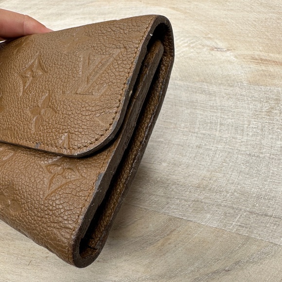 9708 Louis Vuitton Empreinte Leather Havane Virtuose Trifold Wallet - Picture 7 of 7